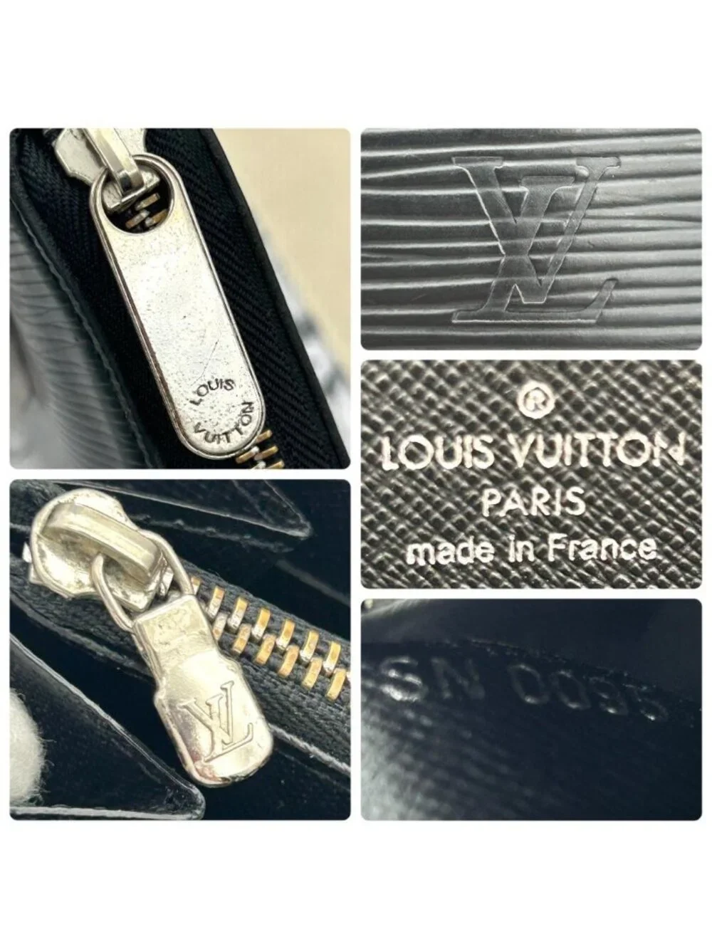 Louis Vuitton Epi Zippy Organizer Noir Wallet